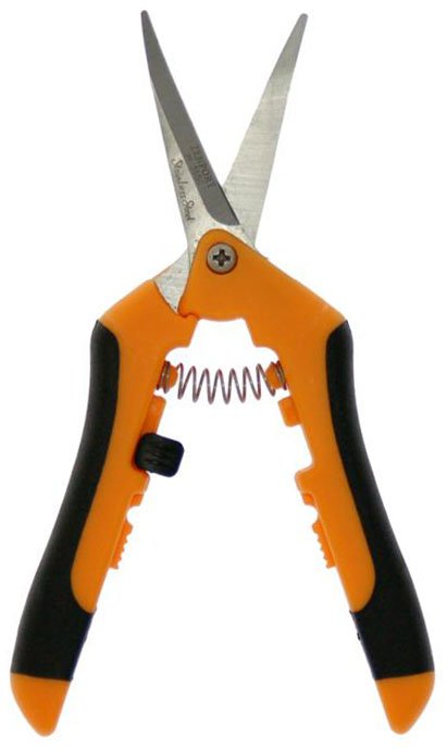 Zenport Shears H355C Curved Hydroponic Micro-Blade Trimmer, Cannabis Flower, Weed Trimming Scissors (image for) Zenport Shears H355C Curved Hydroponic Micro-Blade Trimmer, Cannabis Flower, Weed Trimming Scissors