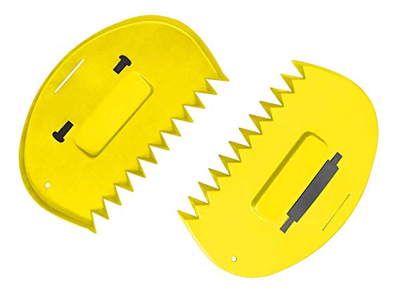 Zenport Leaf Scoop GA815 for Small Piles of Leaves, Bright Yellow