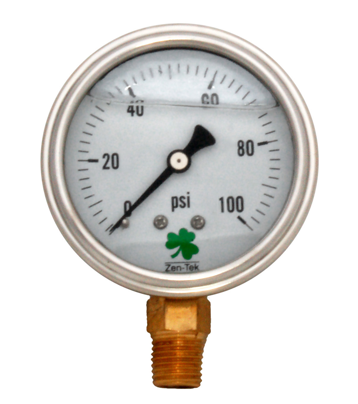 Zenport Zen-Tek Pressure Gauge LPG100 Liquid Glycerin Filled Pressure Gauge, 0-100 Psi (image for) Zenport Zen-Tek Pressure Gauge LPG100 Liquid Glycerin Filled Pressure Gauge, 0-100 Psi
