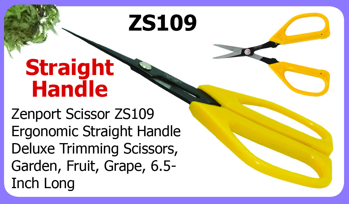 Zenport Scissors ZS109 Deluxe, Garden, Fruit, Grape, 6.5-Inch Long - Click Image to Close