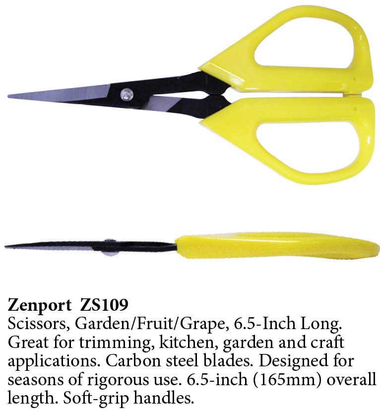 Zenport Scissors ZS109 Deluxe, Garden, Fruit, Grape, 6.5-Inch Long - Click Image to Close