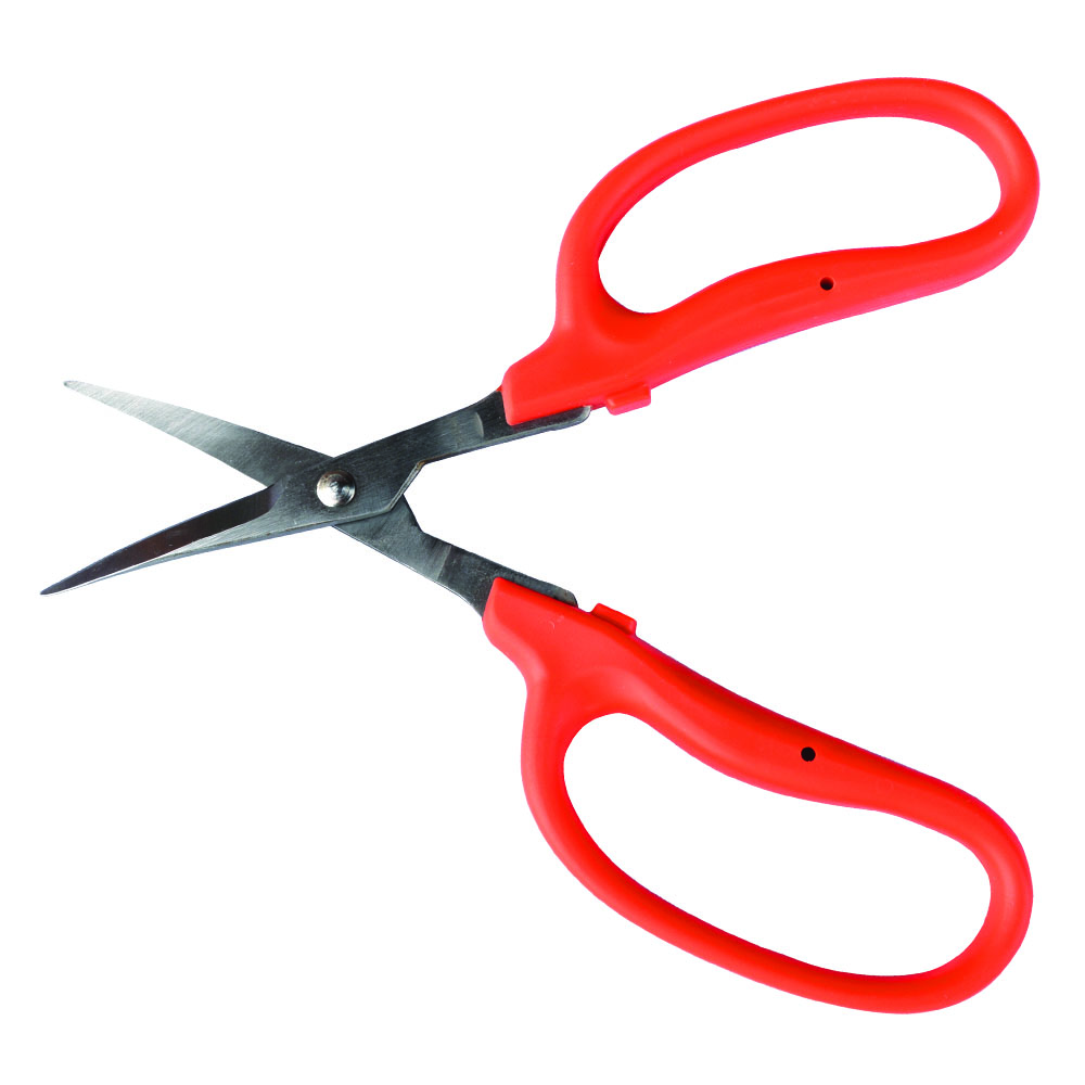Zenport Scissors ZS420 Curved MasaMasa Trim Trimming Scissors, Orange Handle - Click Image to Close