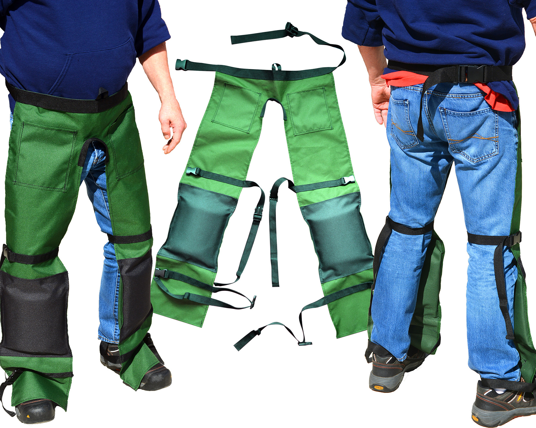 Zenport Safety Chaps AGC1 Protective Workwear, Forest Green - Click Image to Close