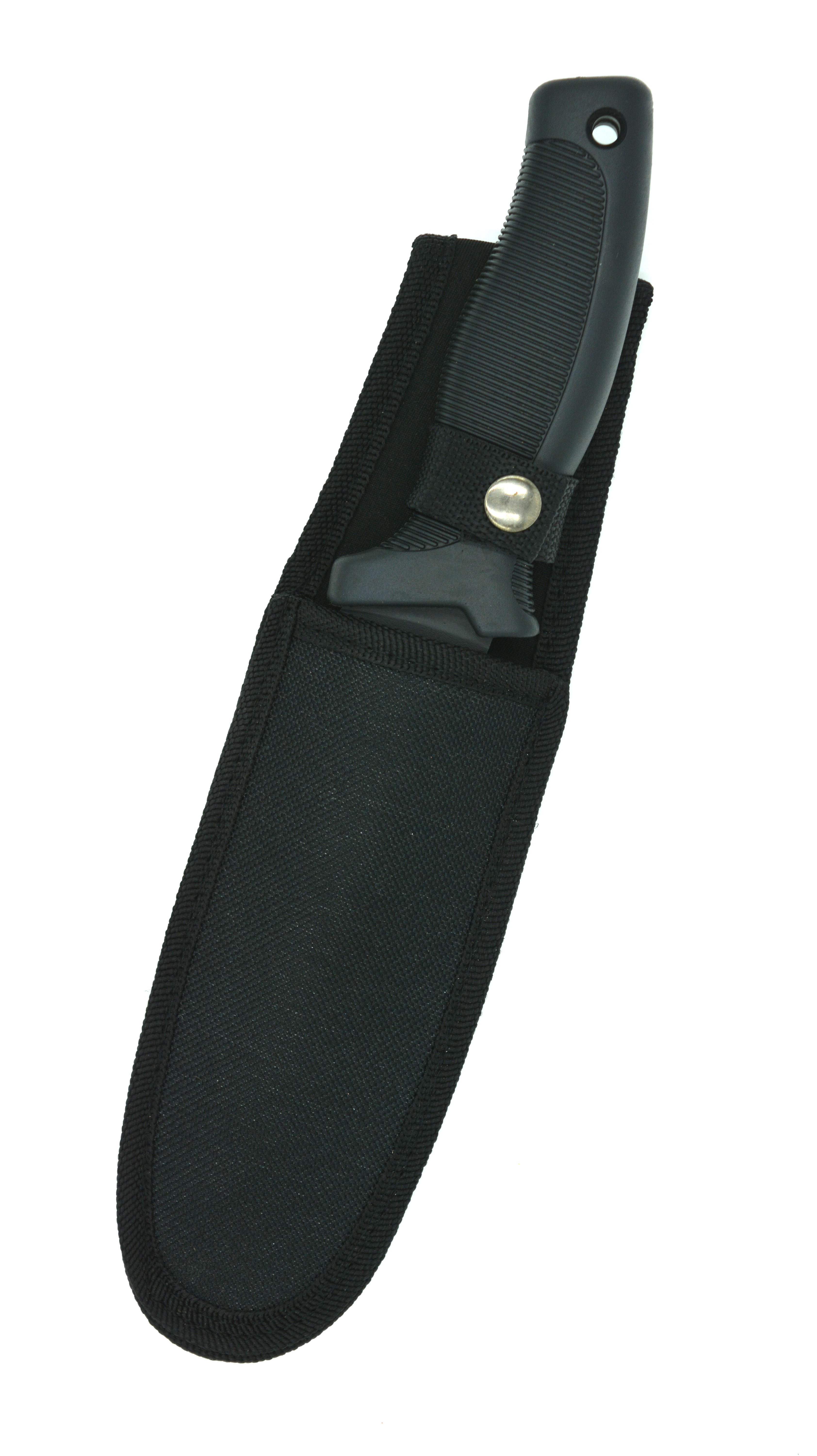 Zenport Couteau de chasse 14032E 5,9 pouces 440 lame en acier inoxydable, dents de scie, crochet en boyau, gaine, 10,6 pouces de