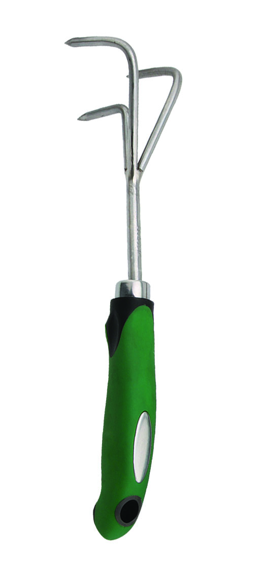 Zenport Garden Cultivator 15311D 3-Tine Cultivating Fork, Stainless Steel