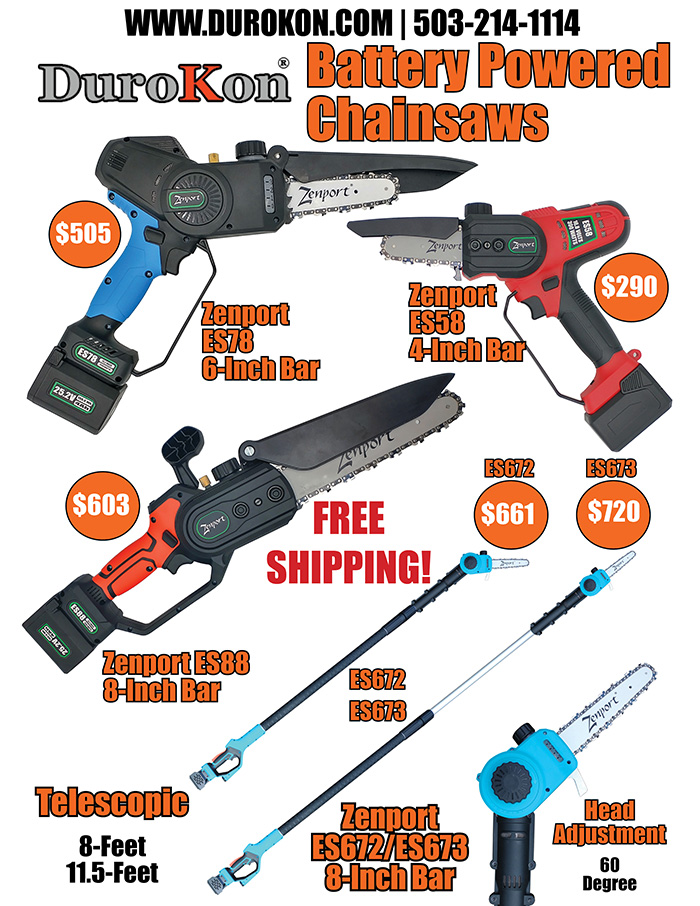 Zenport Battery Powered Chainsaws