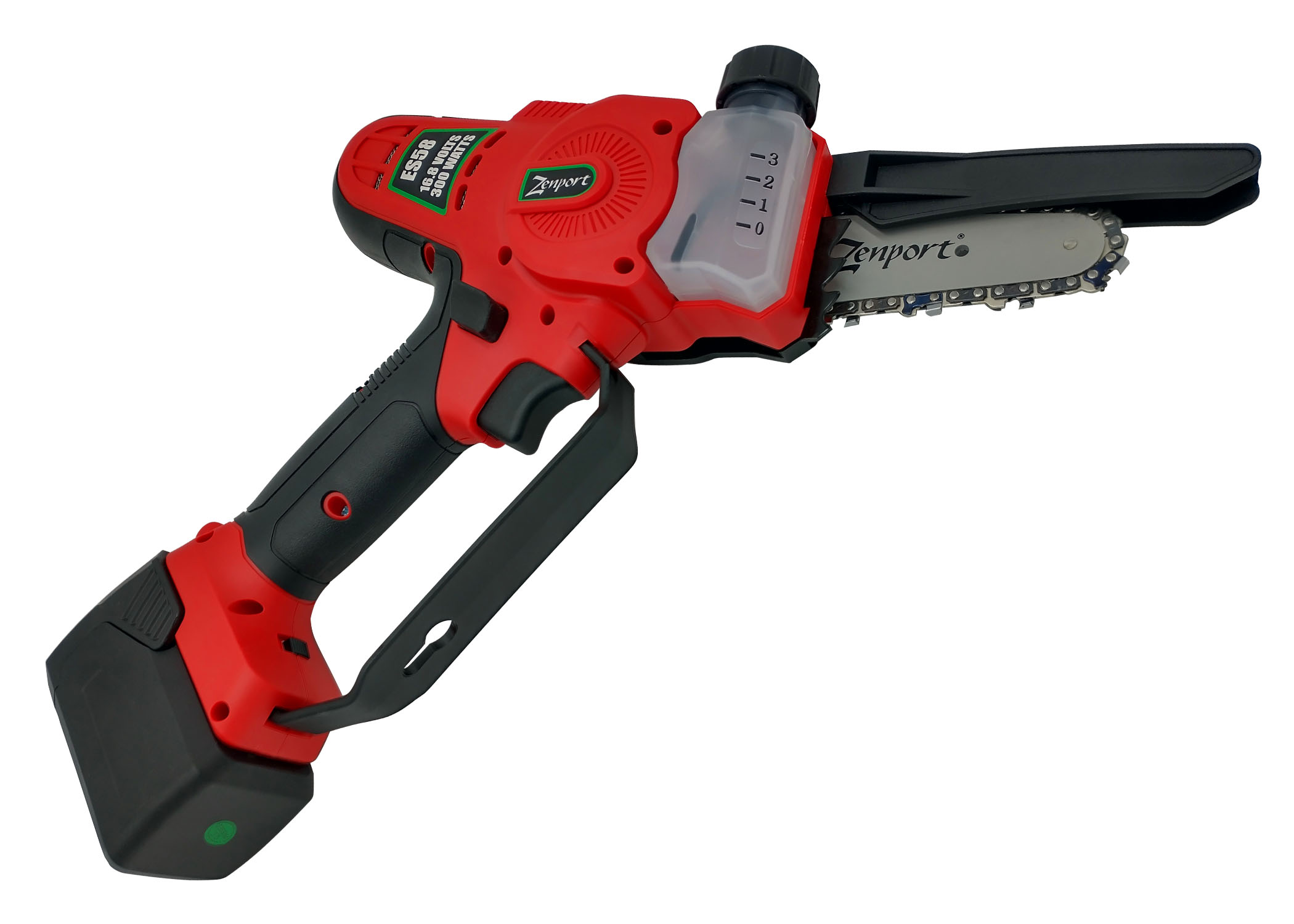 Zenport Chainsaw ES58 4-Inch, 2.3-Inch Cut, 16.8-Volt Battery, Cordless - Click Image to Close