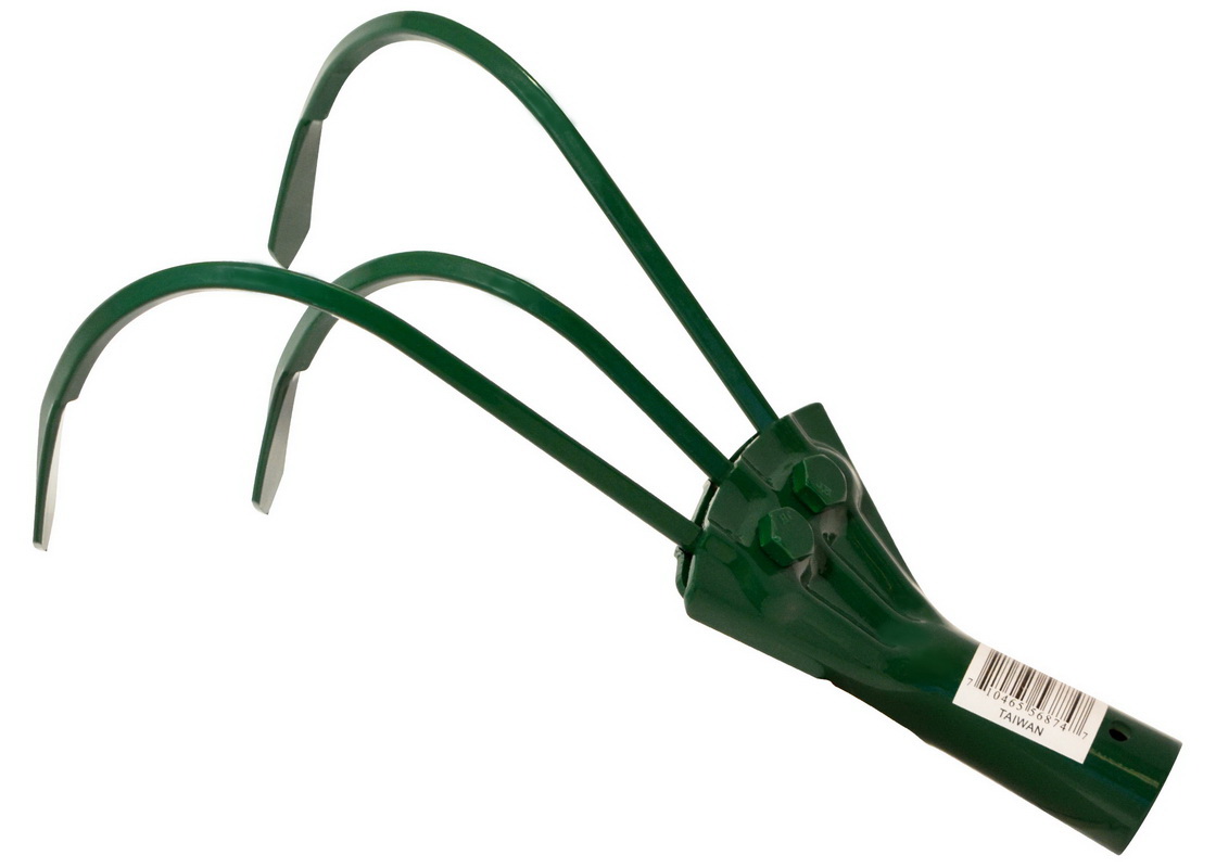 Zenport J0123 3-Prong Cultivator Head Only - Professional Grade Garden Tool Attachment for Efficient Soil Preparation