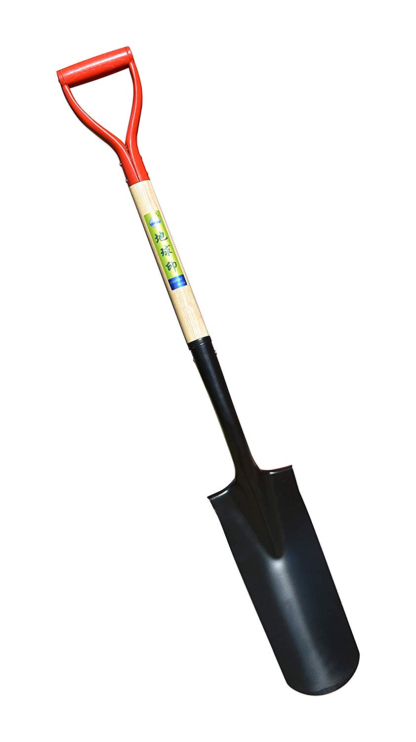 Zenport Irrigation Shovel J6-219 - 14.5-Inch Spade Blade and Wood Handle for Efficient Water Management and Gardening - Click Image to Close