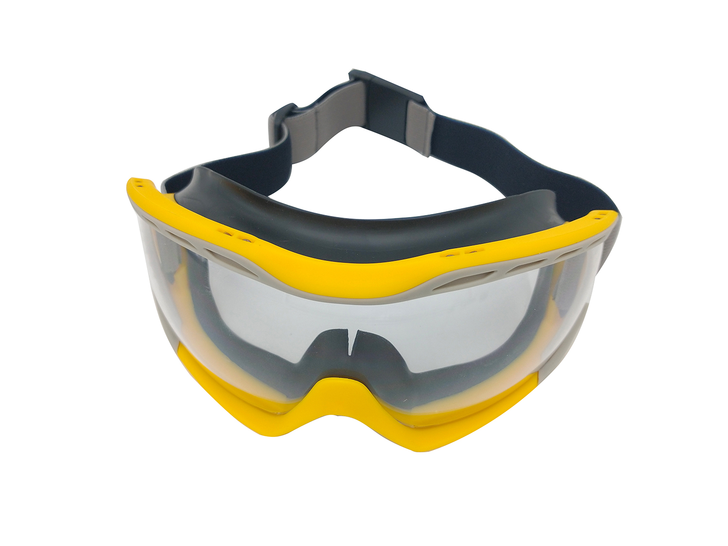 Zenport Safety Goggles SG274 Clear Lens, Flex Seal, Yellow - Click Image to Close