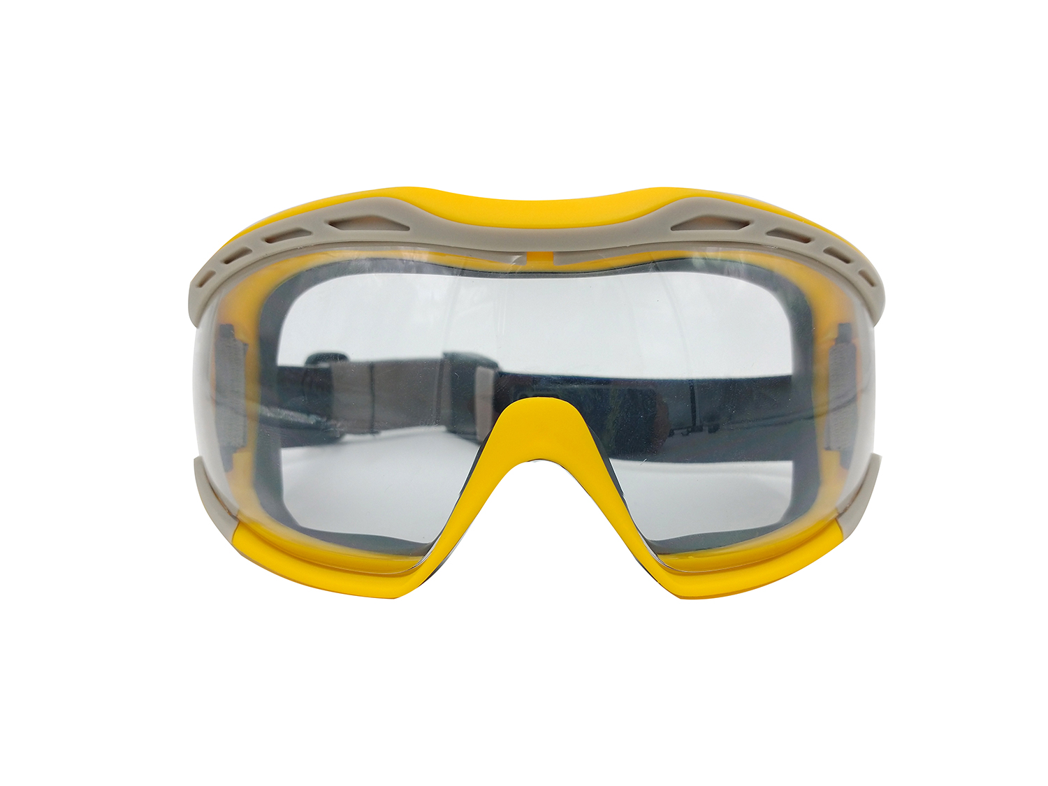 Zenport Safety Goggles SG274 Clear Lens, Flex Seal, Yellow - Click Image to Close