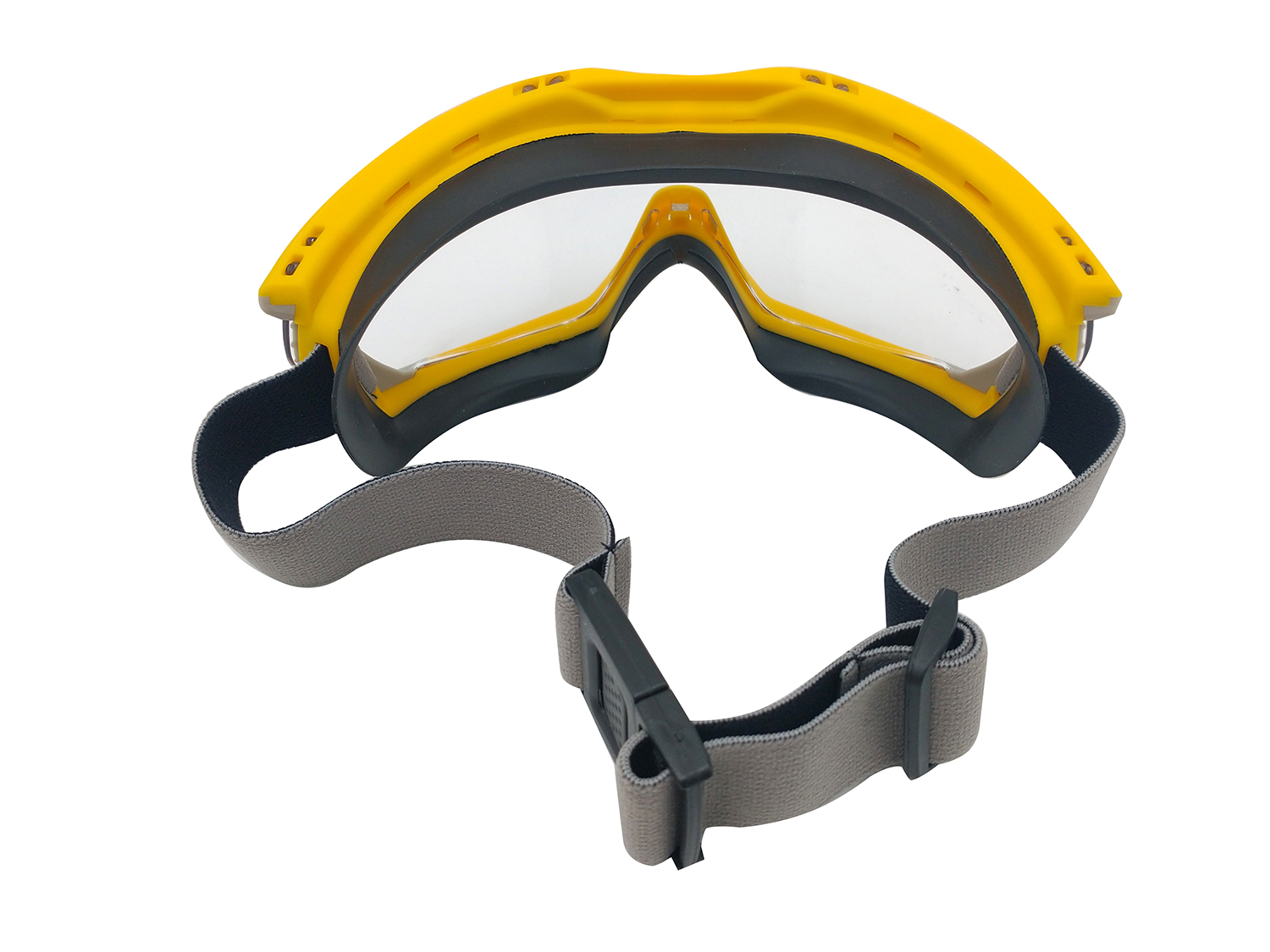 Zenport Safety Goggles SG274 Clear Lens, Flex Seal, Yellow - Click Image to Close