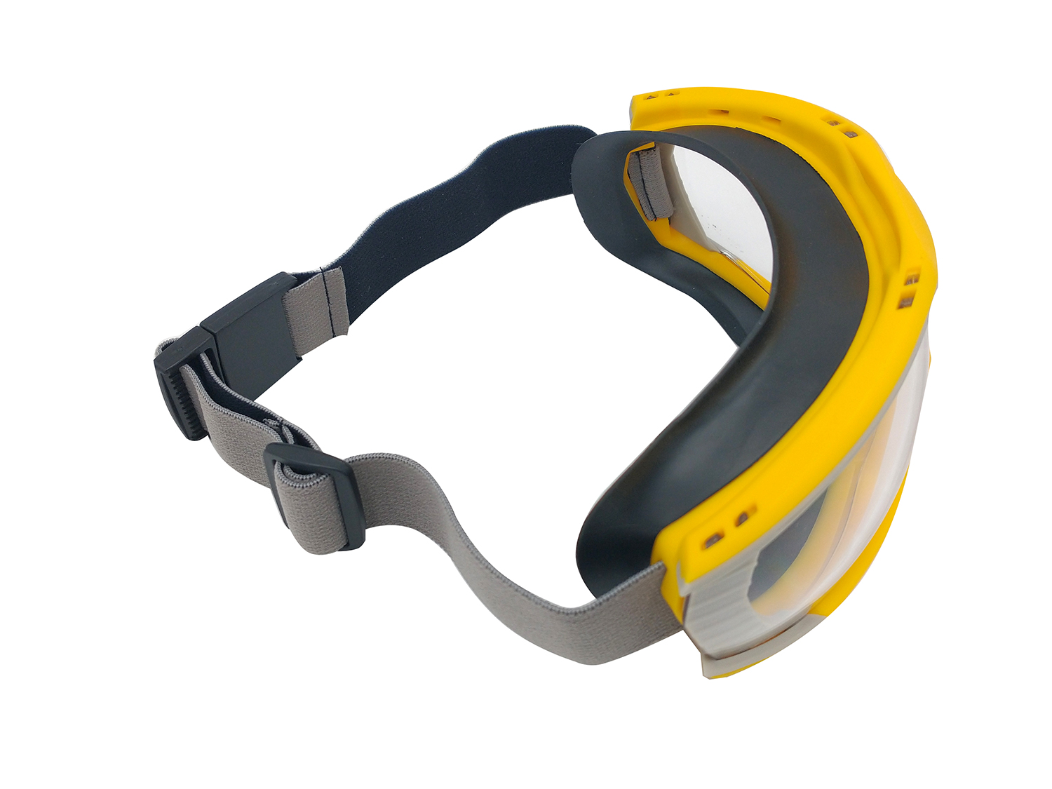 Zenport Safety Goggles SG274 Clear Lens, Flex Seal, Yellow - Click Image to Close