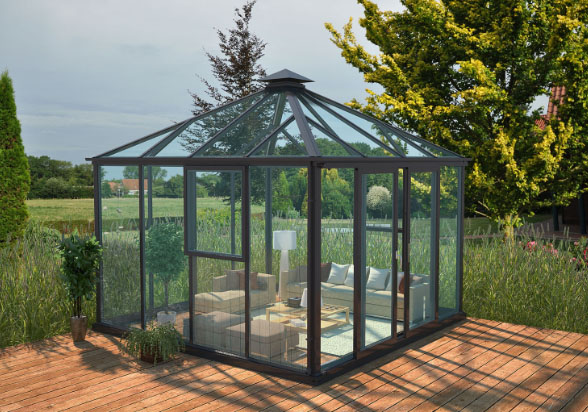 Zenport Babylon Sunroom SH10Z1-2, 110.3-SqFt, 10.5 X 10.5-Feet