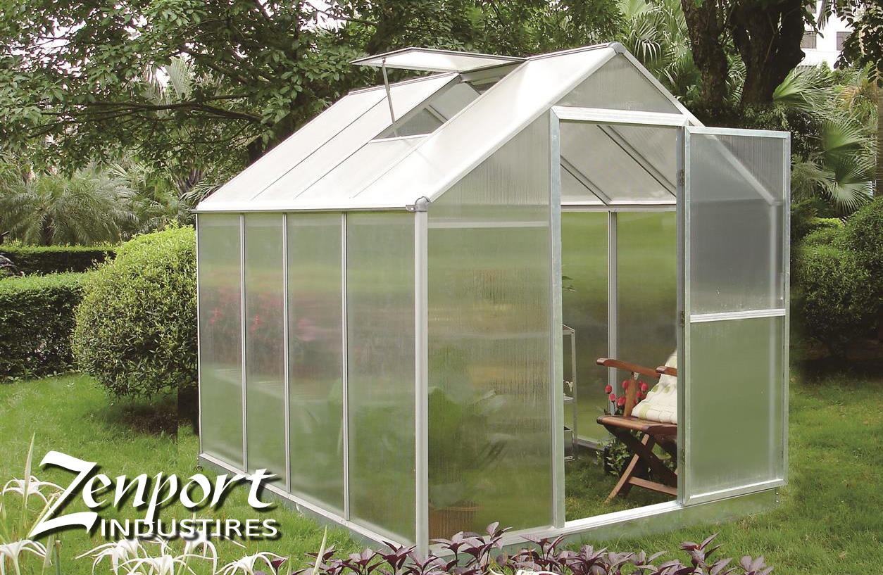 Zenport Walk-In Greenhouse SH7901 (L) 103 x (W) 78 x (H) 81 inch Aluminum Frame - Click Image to Close