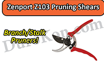 Zenport Pruner Z103 Large Landscape Crew, 1-Inch Cut, Die Cast Aluminum Handles, 8.5-Inch