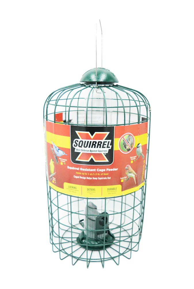 Zenport Caged Bird Feeder Z38002 Squirrel-X, Squirrel-Resistant - Click Image to Close