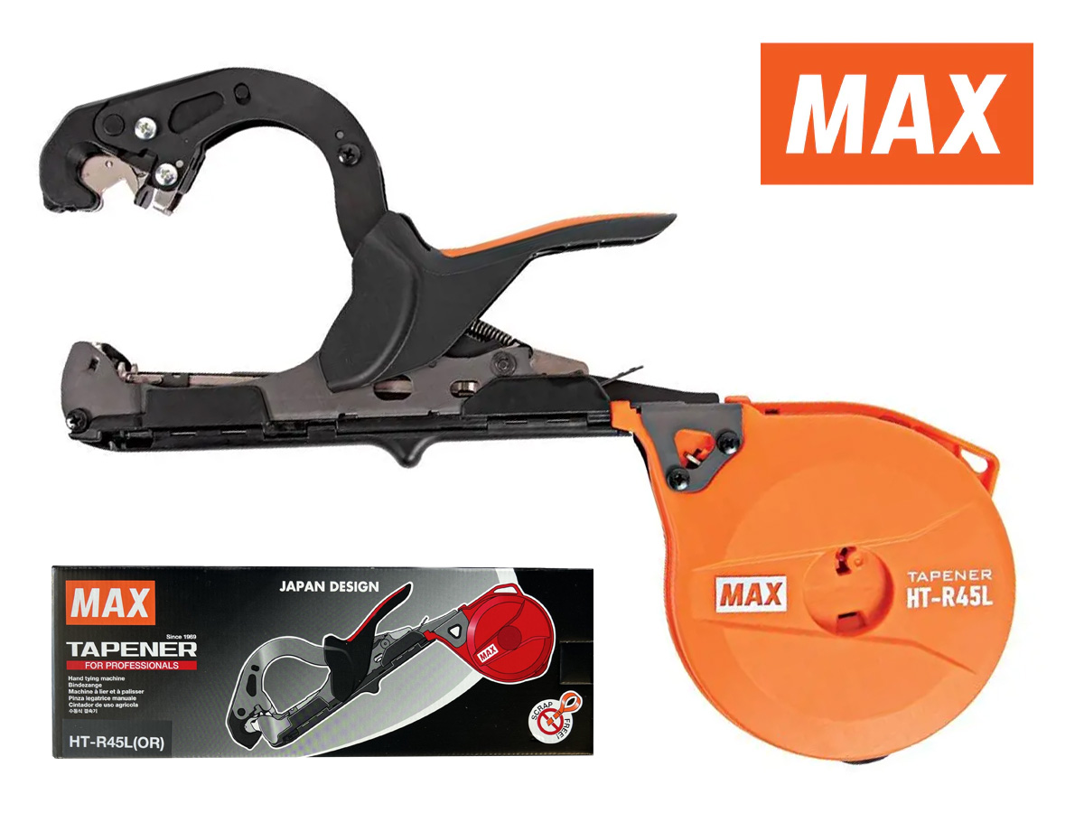 MAX Tapener HT- R45L(OR) Plant Tying Tool, Large Roll (New Model) - Click Image to Close