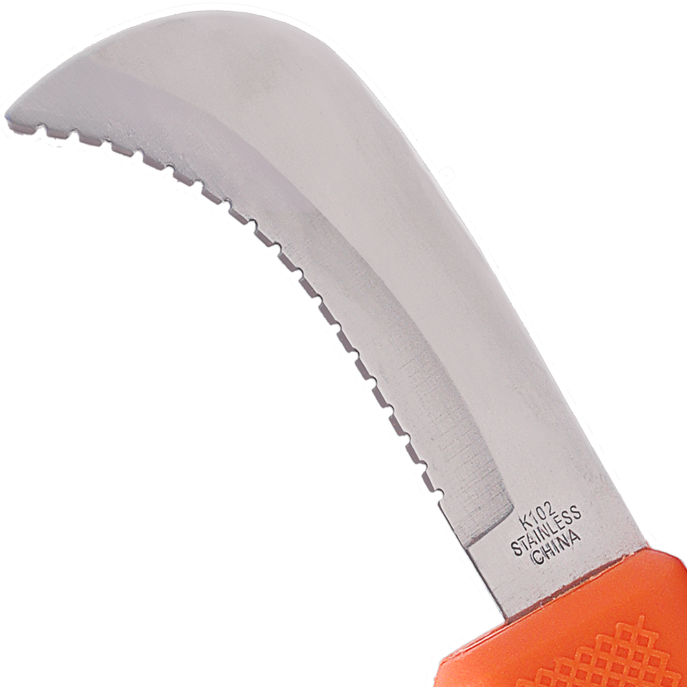 (image for) Zenport Sod Knife K102 Harvest/Utility Knife, Landscape and Sod, 3-Inch Stainless Steel Serrated Blade