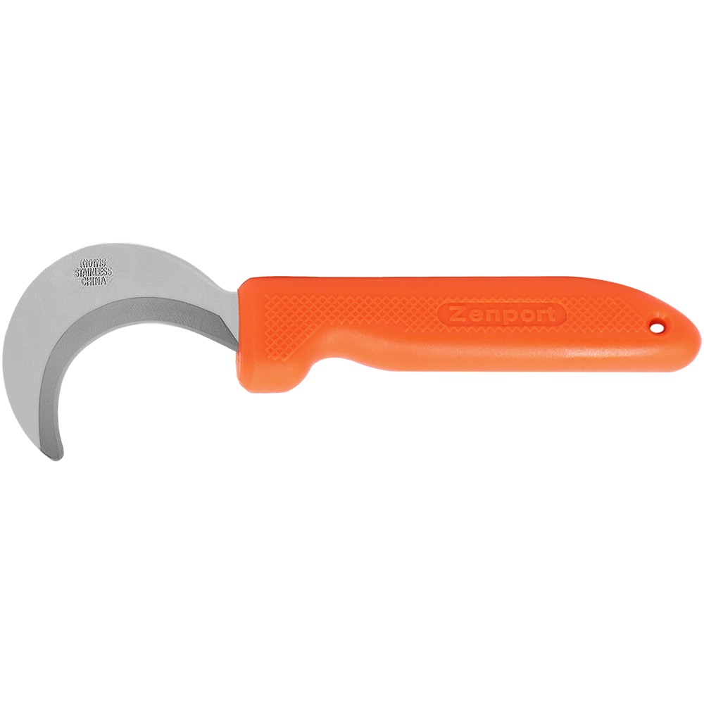 (image for) Zenport Grape Hook Knife K101NS Mini Harvest/Utility Hook Knife, Grape/Melon, 2.5-Inch Curved Stainless Steel Blade