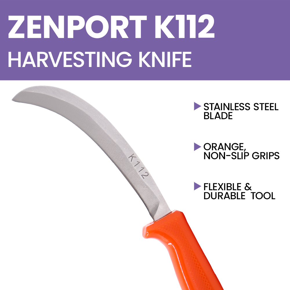 (image for) Zenport Banana Knife K112 5-Inch Straight Steel Blade