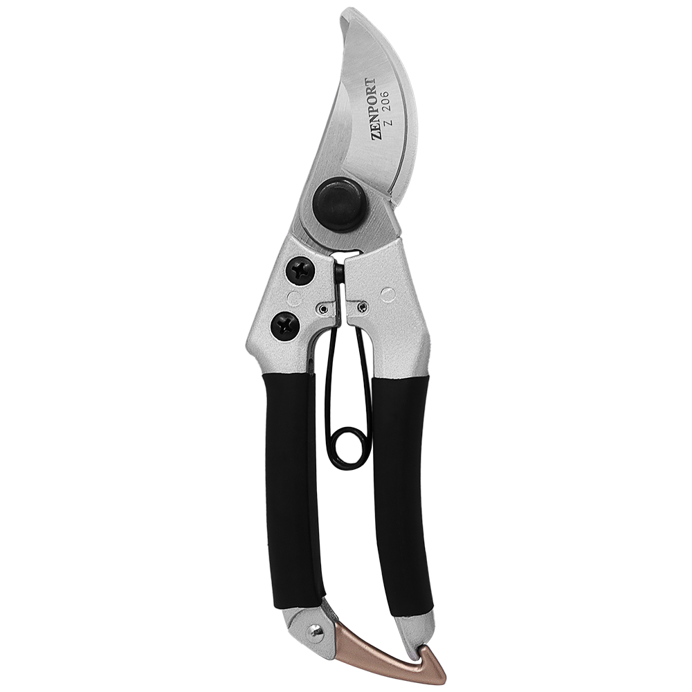 (image for) Zenport Z206 Pruner Heavy Duty Japanese Pro, Chrome Plated, 7-Inch Long