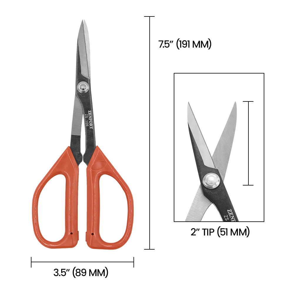 (image for) Zenport Scissors ZS106 Scissors, Bonsai, Floral Pruning, 8.3-Inch Long