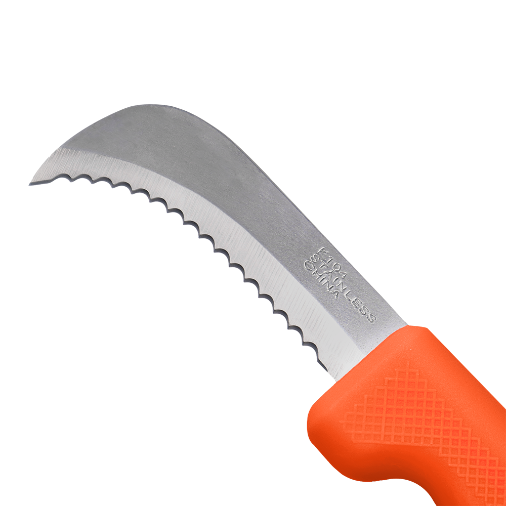 (image for) Zenport Sod Knife K104 Harvest Landscape Knife, 3-Inch Stainless Steel Deep Serrated Blade