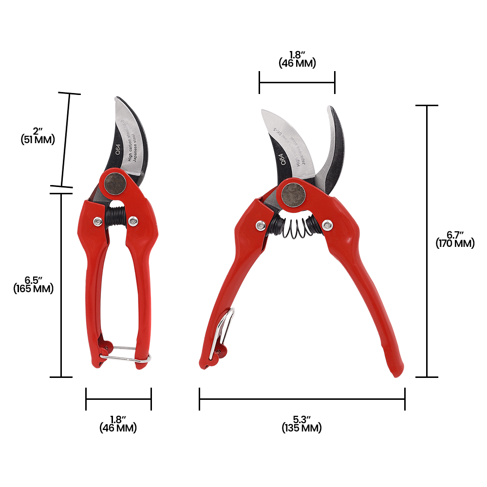 (image for) Zenport Q64 Pruner Heavy Duty Professional, SK5 Japanese Steel Cutting Blade, .75-Inch Cut, 7-Inch Long