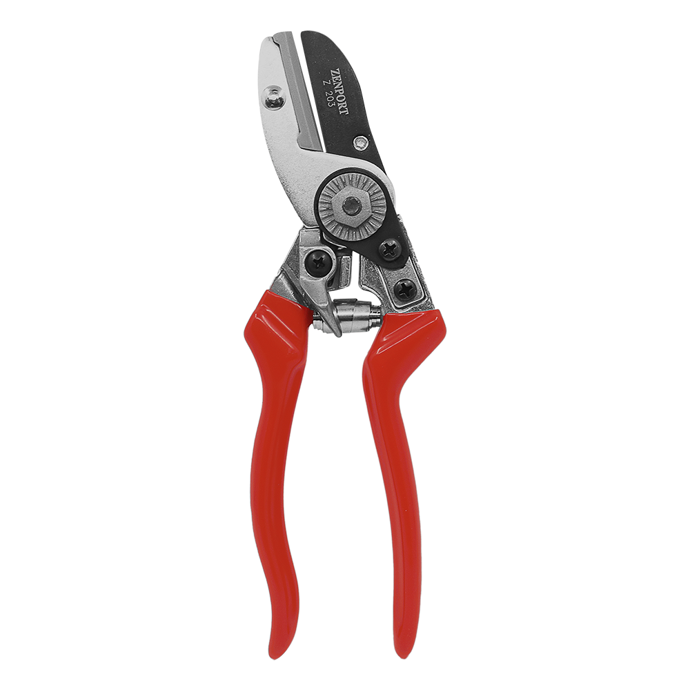 (image for) Zenport Z203 Pruner Heavy Duty Anvil Crew, Die Cast Aluminum Handles, 8.5-Inch