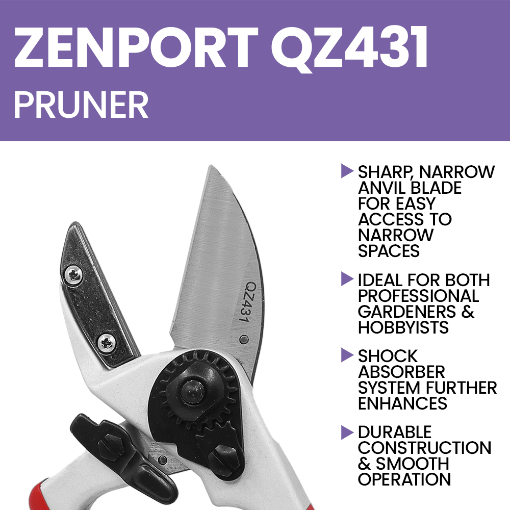 (image for) Zenport QZ431 Pruner Anvil Professional, 1-Inch Cut, 8.3-Inch Long