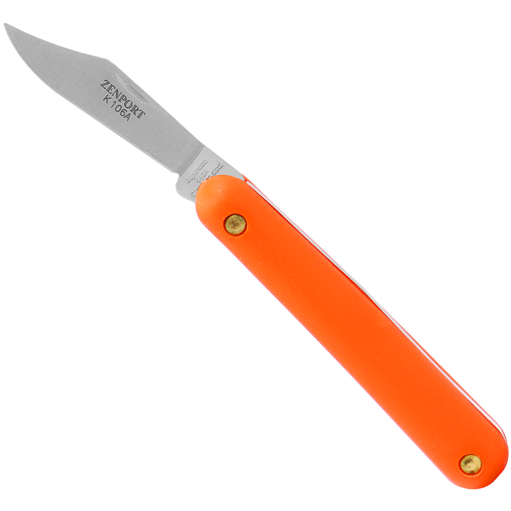 Zenport Grafting Knife K106A Budding and Grafting Knife, Clip-Point Blade, Dual-Taper Bevel Cutting Edge (image for) Zenport Grafting Knife K106A Budding and Grafting Knife, Clip-Point Blade, Dual-Taper Bevel Cutting Edge