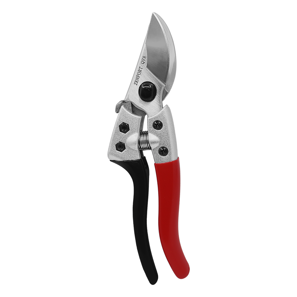 (image for) Zenport QV8 Pruner Japanese Squeeze Open Pro, Chrome Plated Blade, 1-Inch Cut, 8-Inch Long