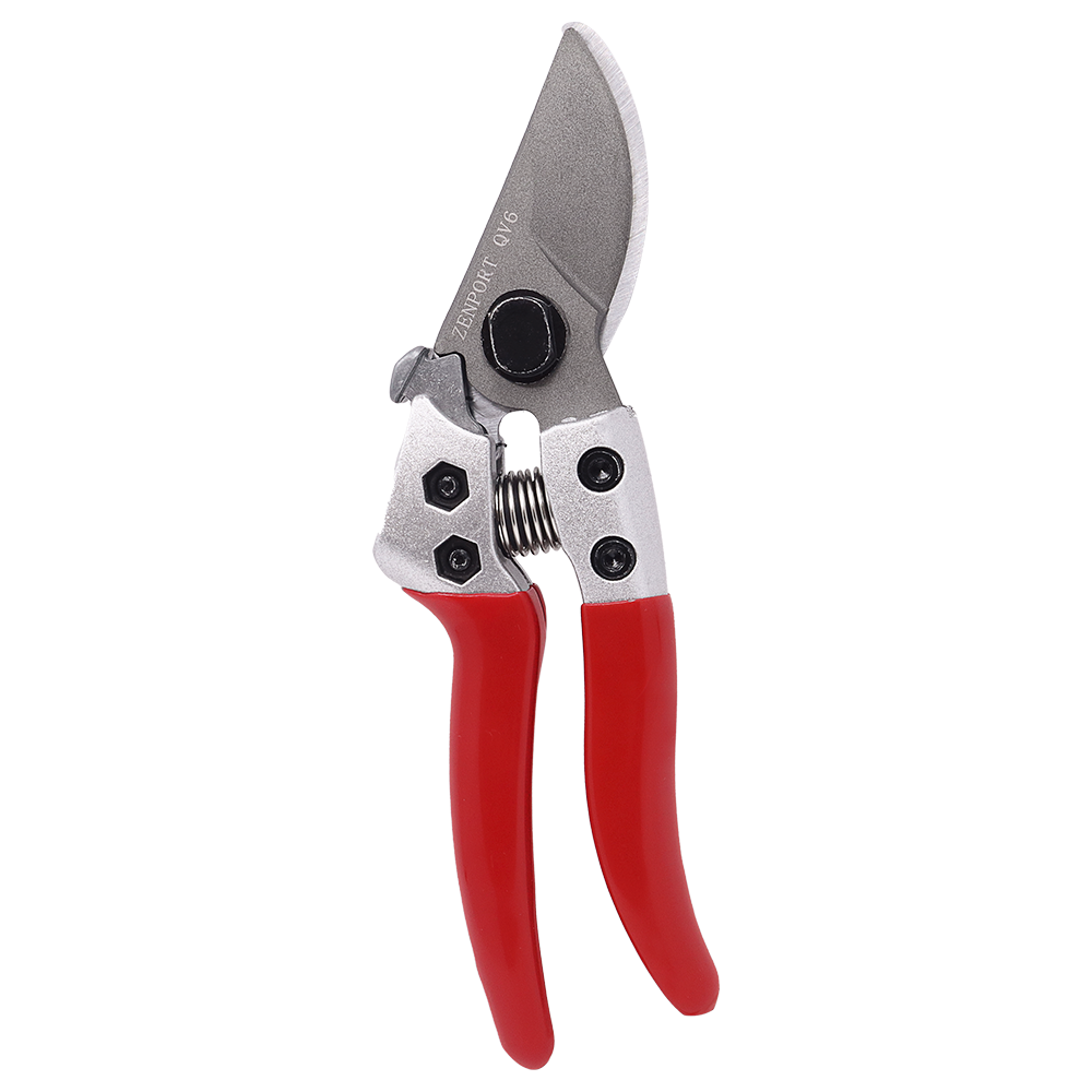 (image for) Zenport QV6 Pruner, Japanese Squeeze Open Pro, Chrome Plated Blade, Half-Inch Cut, 6-Inch Long