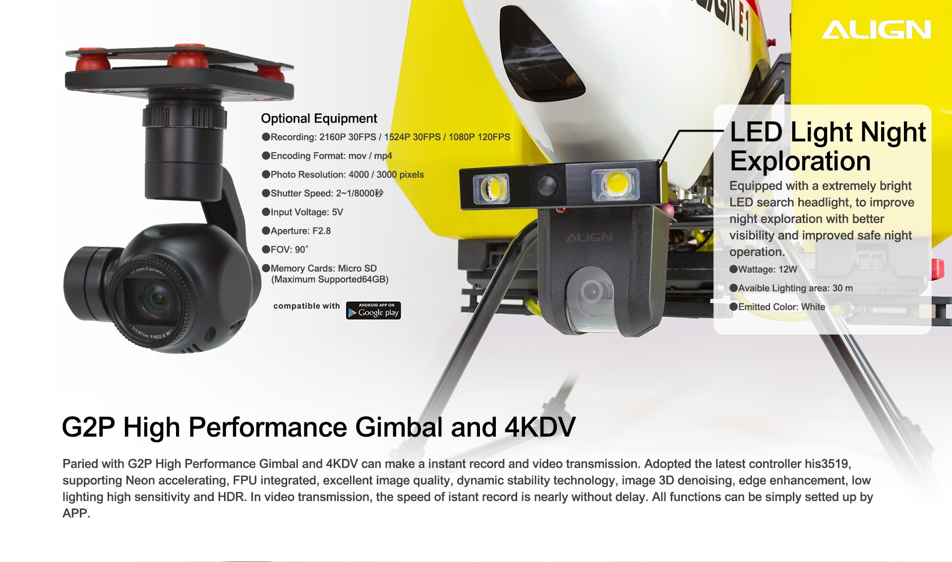 (image for) Zenport ALIGN E1 V2 Agricultural Helicopter Crop Spraying Drone Combo, Battery Powered, Two-Blade Rotor