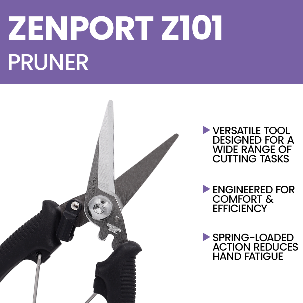 (image for) Zenport Z101 Pruner Lightweight Wire Snip, All Purpose Secateurs