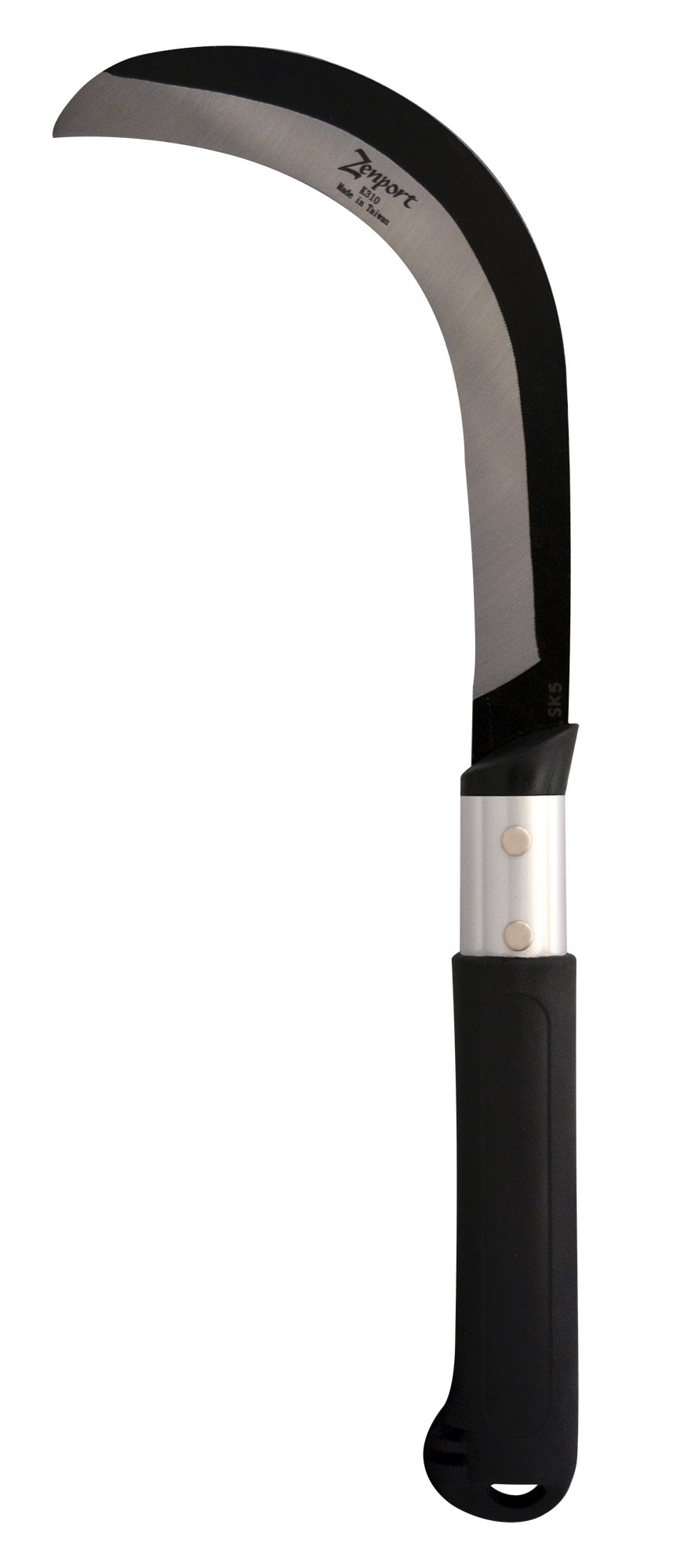 Zenport Sickle K310 Brush Clearing Sickle, 9-Inch SK5 Carbon Steel Blade, 9-Inch Aluminum Handle (image for) Zenport Sickle K310 Brush Clearing Sickle, 9-Inch SK5 Carbon Steel Blade, 9-Inch Aluminum Handle