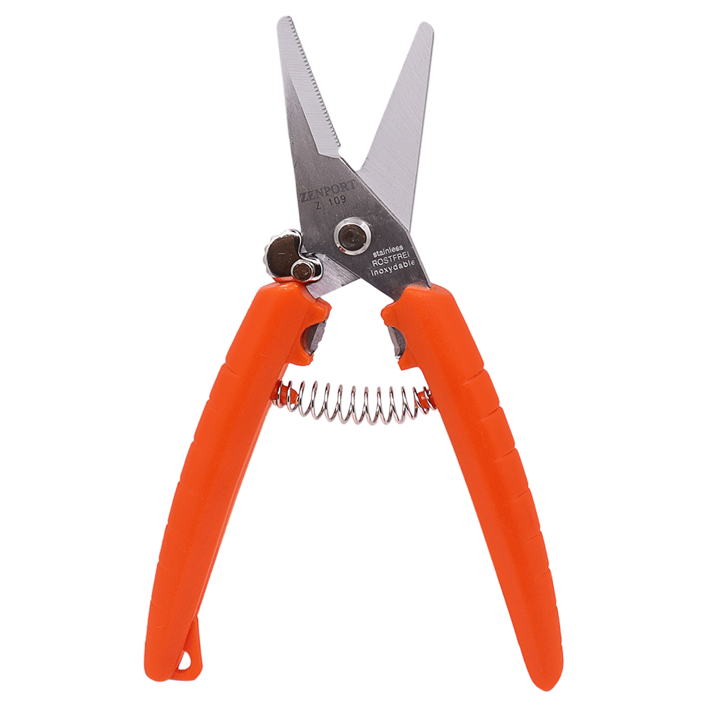 Zenport Z109 Pruner Floral Bunch and Wire Cutter, Stainless Serrated Blades, .75-Inch Cut, 7-Inch Long (image for) Zenport Z109 Pruner Floral Bunch and Wire Cutter, Stainless Serrated Blades, .75-Inch Cut, 7-Inch Long