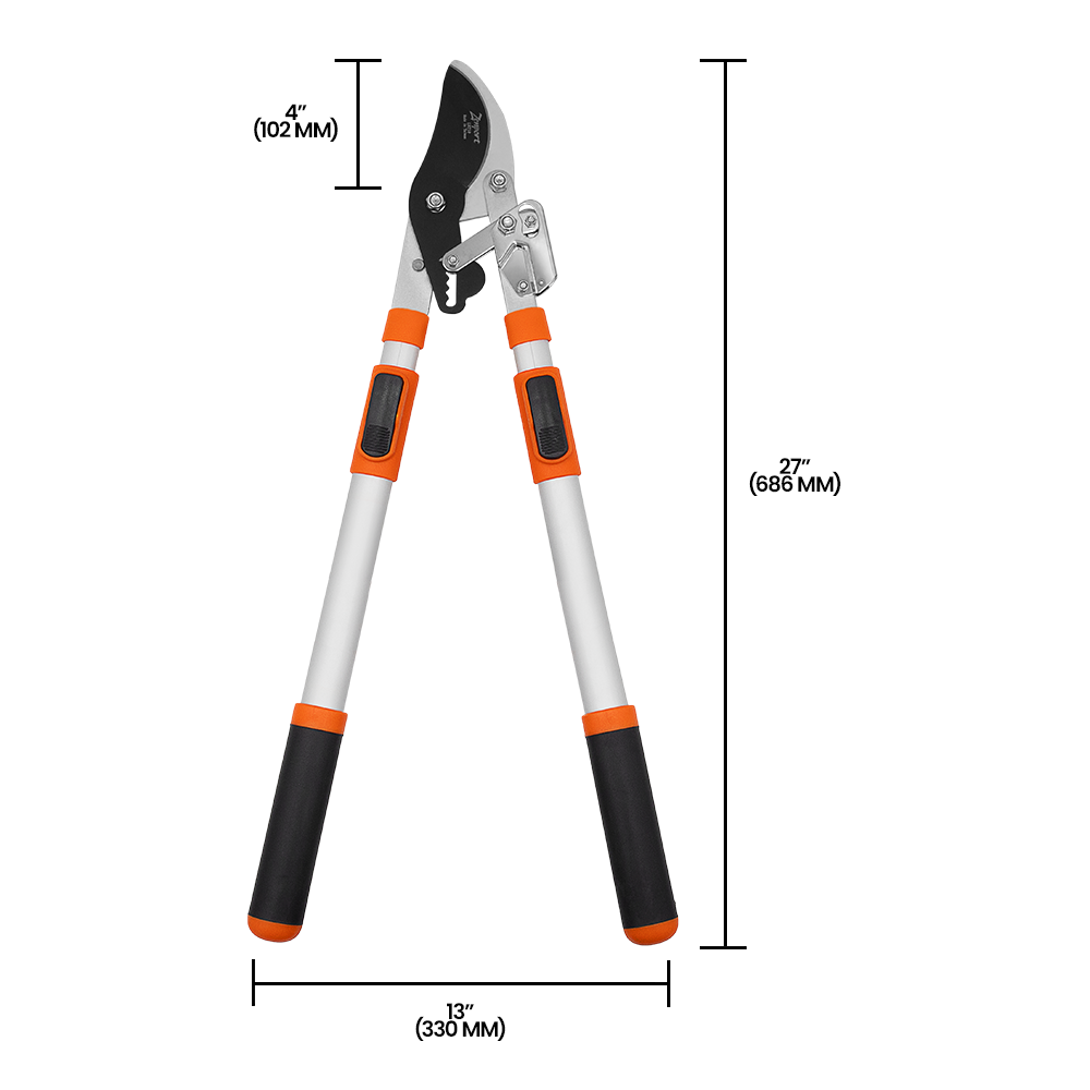 (image for) Zenport Lopper LRT10 Telescopic Ratchet Bypass Lopper 31-Inch to 43-Inch