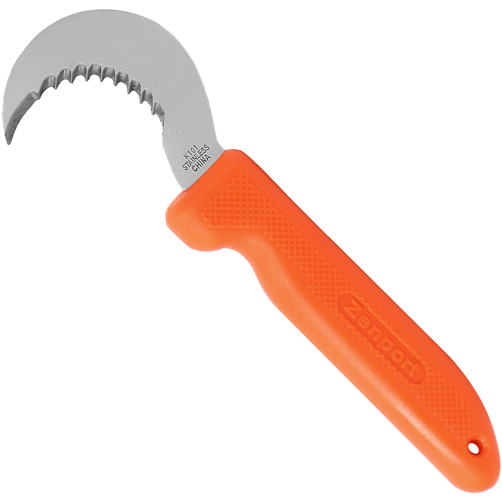 Zenport Grape Hook Knife K101 Harvest/Utility Hook Knife, Grape and Melon, 3-Inch Curved Serrated Stainless Steel Blade (image for) Zenport Grape Hook Knife K101 Harvest/Utility Hook Knife, Grape and Melon, 3-Inch Curved Serrated Stainless Steel Blade