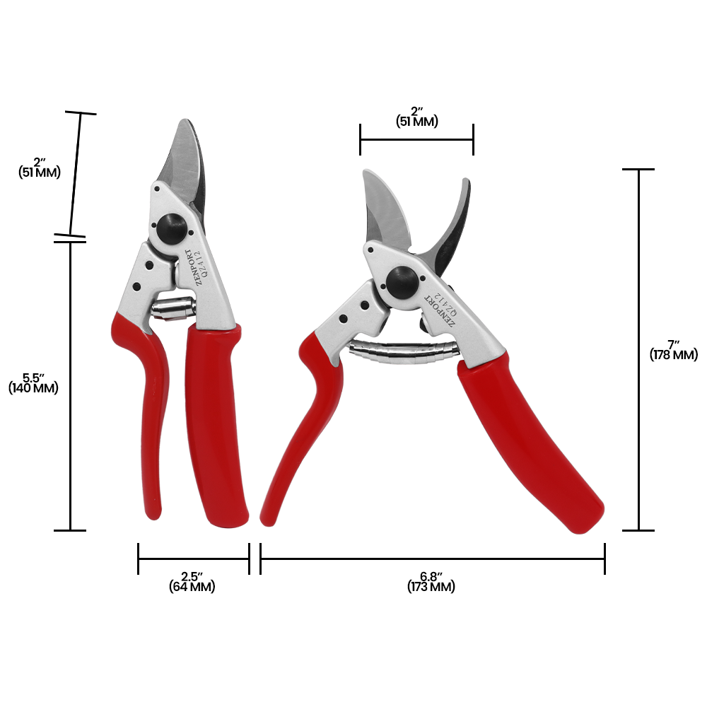 (image for) Zenport QZ412 Pruner Small Rotating Handle Professional, .8-Inch Cut, 7.25-Inch Long