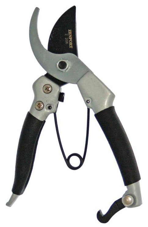 Zenport Z206 Pruner Heavy Duty Japanese Pro, Chrome Plated, 7-Inch Long (image for) Zenport Z206 Pruner Heavy Duty Japanese Pro, Chrome Plated, 7-Inch Long