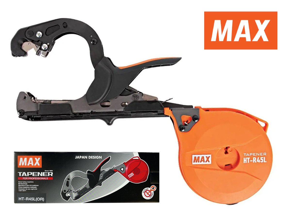 MAX Tapener HT- R45L(OR) Plant Tying Tool, Large Roll (New Model) (image for) MAX Tapener HT- R45L(OR) Plant Tying Tool, Large Roll (New Model)