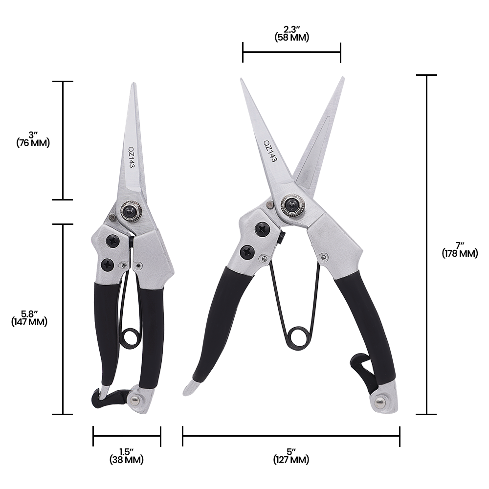 (image for) Zenport QZ143 Pruner, Trimmer, Floral Bunch Cutter, 8-Inch