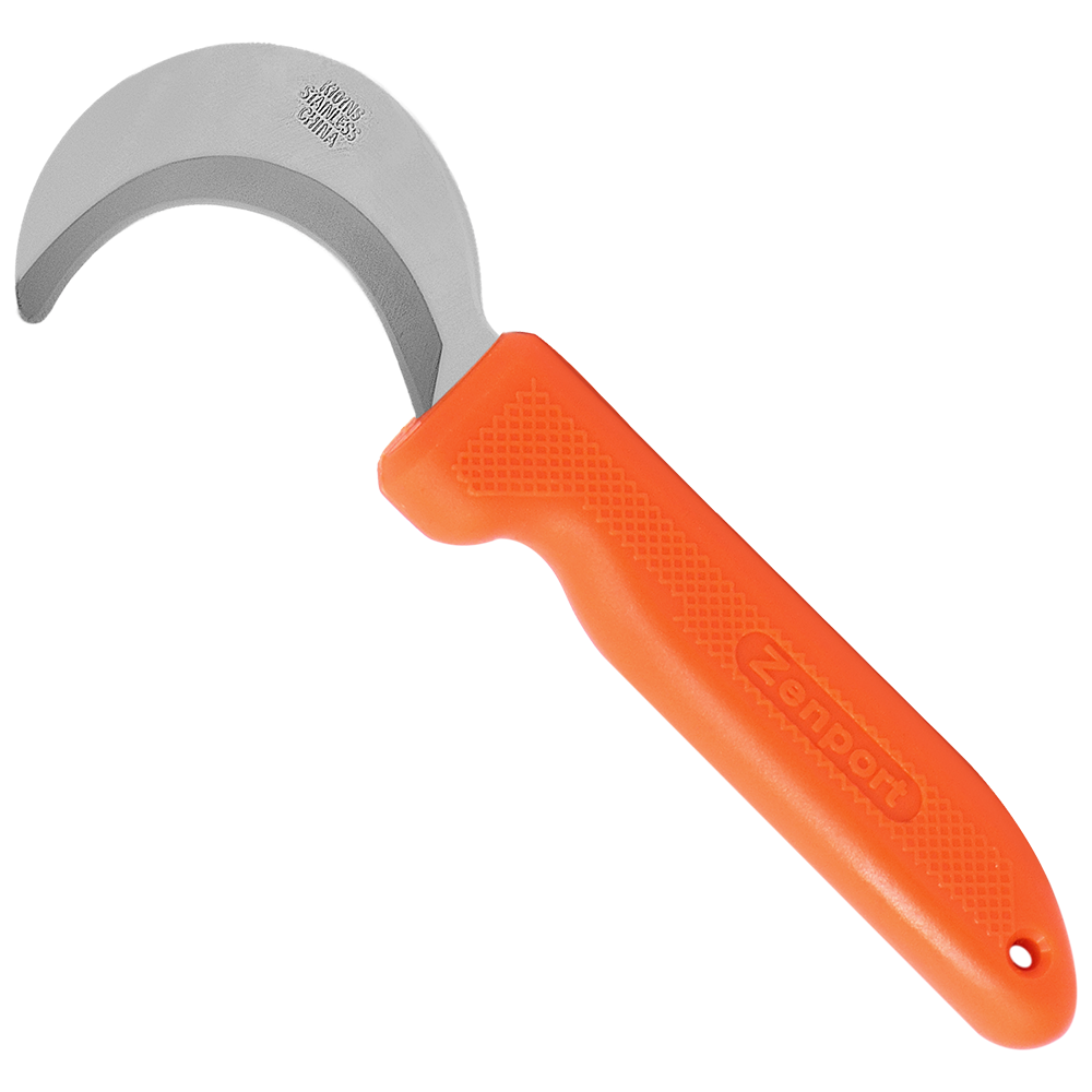 (image for) Zenport Grape Hook Knife K101NS Mini Harvest/Utility Hook Knife, Grape/Melon, 2.5-Inch Curved Stainless Steel Blade