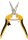 (image for) Zenport Shears H357 Curved Comfi-Grip Grape Harvest Shear, Relief Grooved Stainless Blade