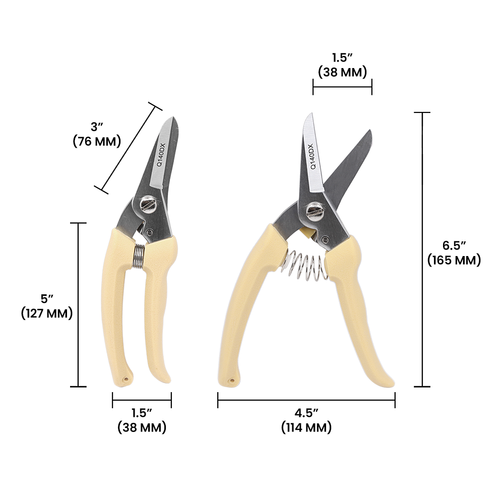 (image for) Zenport Q140DX Pruner Hoof Trimmer, Floral Bunch Cutter, Hard Chrome Plated, 7-Inch