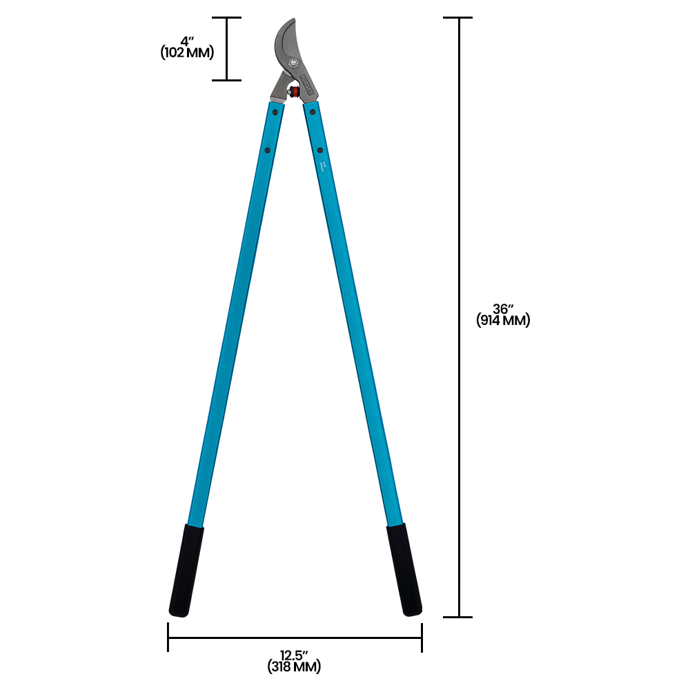 (image for) Zenport Lopper MV36 Professional Orchard and Landscape Tree Lopper, 2-Inch Cut, Forged Head, 36-Inch Long