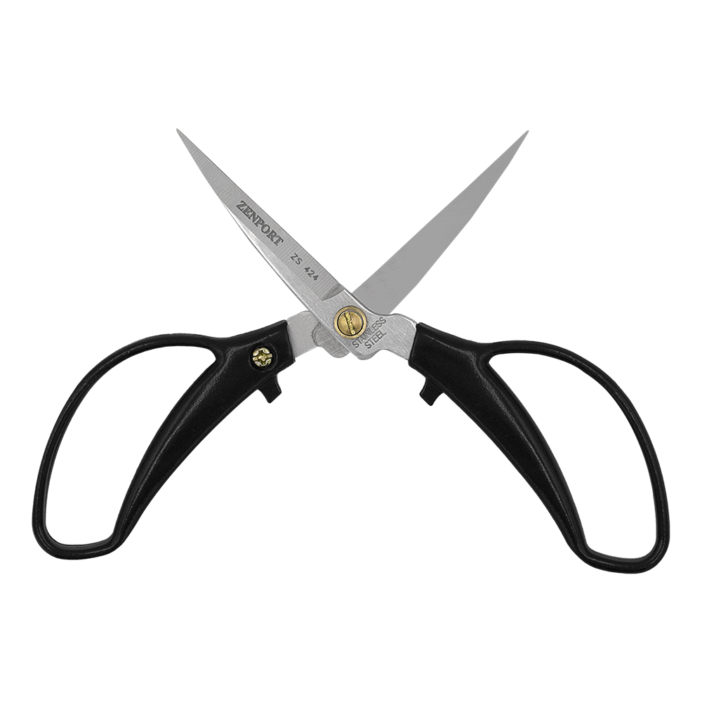 (image for) Zenport Scissors ZS424 2-inch Blade, 5.9-inches long, Blade Cap, Black