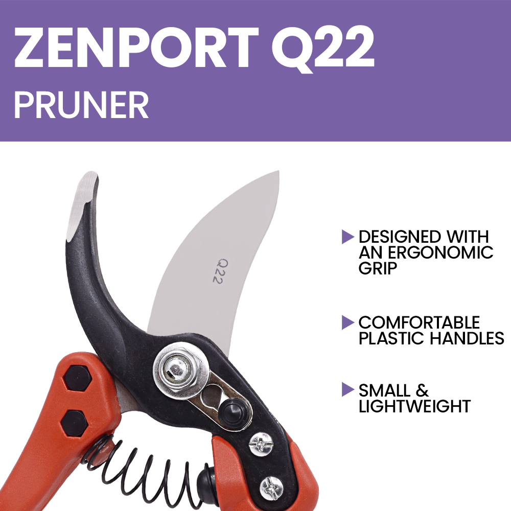 (image for) Zenport Q22 Pruner Euro-Pro Large P1-22, 1-Inch Cut, 9-Inch Long